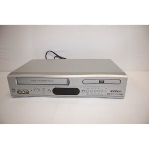 Broksonic VHS DVD Combo Player Silver 4 Head Hi Fi Stereo VCR Recorder Player